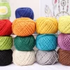 1.5mm colored twine hand-wrapped jute yarn/jute string/jute rope for diy craft