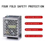 15W 25W  60w 120w  Mini single output switching power supply 0.7A 1.3A 3A for industrial automation, LED screen, etc.