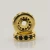 Import 18k gold PVD plating custom logo beads wholesale custom round metal spacer beads from China