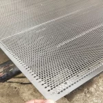 1mm thickness round hole galvanized perforated metal mesh sheet