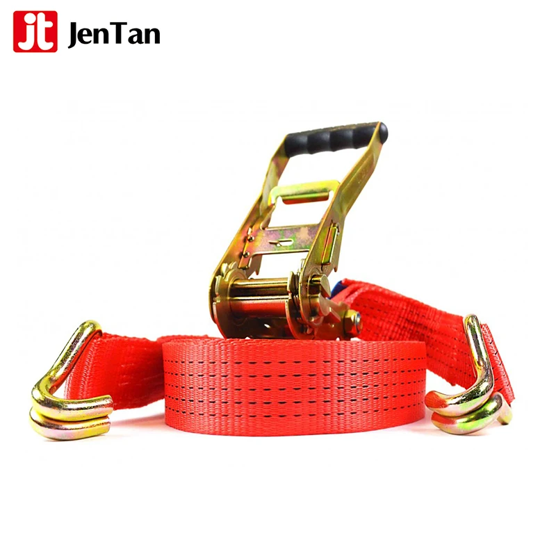 2" cargo lashing strap belt/cargo ratchet belt