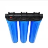 20 Inch Big Blue Whole House 3 Stage Water Filter System Housing Filter Big Blue 20 PP Cartridge Water Filter Housing