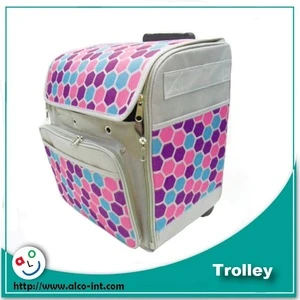 2016 triangles pattern tool trolley bag for tailor sewing machine