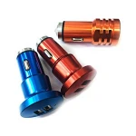 2018 Aluminum 5V 2.1A Quick Mobile Phone Universal Car Charger/ Portable Dual USB Car Charger