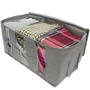 2018 Custom Foldable Blankets Clothes Closet Organizer Home Quilt Storage Bag