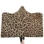 Import 2018 New Arrival Leopard Hooded Blanket Animal print blanket throws from ONEENO from China
