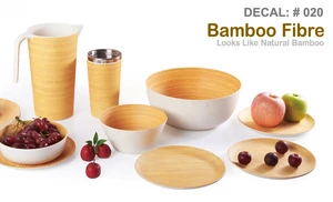 2018 NEW design Eco-friendly Bamboo Fibre Tableware