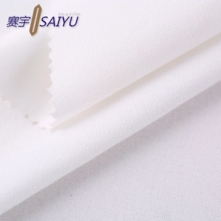 2018 New Design Saiyu 97% Polyester 3% Pu Knitting Double-sided Mixed Fabric