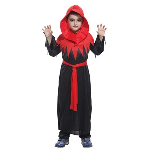 2018 wholesale kids Halloween party fancy Cosplay Gothic costume for boy witch robe