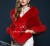 Import 2018 Wholesale Mink Fur Wrap/Shawl/Tippet with Fox Fur Trim from China