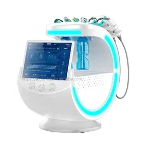 2020 beauty trends intelligent ice blue microdermabrasion hydro-facial machine skin peeling with skin scanner analyzer