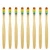 Import 2020 Best-selling Eco Bamboo Toothbrush Bamboo Rainbow Iridescent Bamboo Toothbrush for Hotel from China