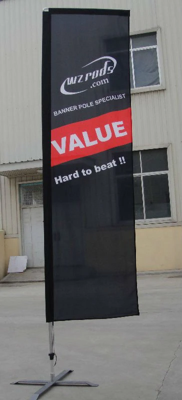 2020 High quality portable telescopic rectangular banner for outdoor advertising display banner