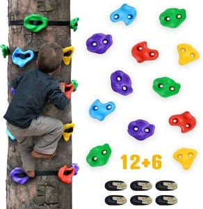 2020 Hot Sale Ninja Tree Climbing Holds for Kids with Ratchet Straps
