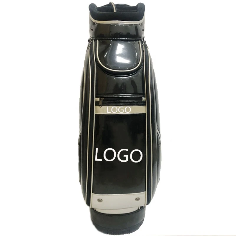 2020 New Design Customized Black Grey Waterproof PU Golf Cart Bags