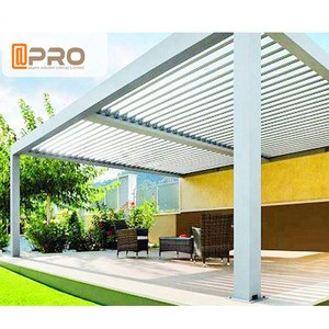 2020 new design Waterproof Louver Roof System Kits Outdoor Gazebo Garden Bioclimatic garden pergola roof system pergola roof