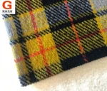2020 New fashion wool polyester blend yarn dyed check plaid woolen upholstery fabric