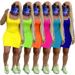 2020 new jumpsuit solid bodycon dress with magic scarf casual dresses in hot selling