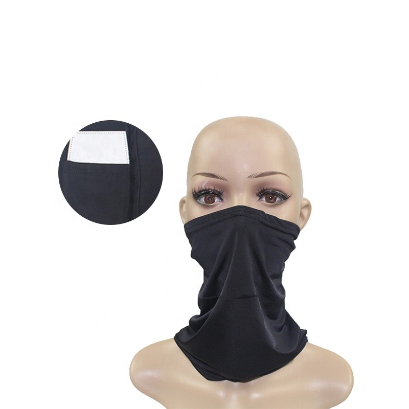 2020 New style Printing Seamless tube face bandana with filter for Adults