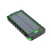 2020 outdoor solar waterproof anti-drop and dustproof 5w qi 10000mah mobile wireless power bank with LED torch and compass