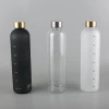 2020 Tritan Time Marker Reusable Water Bottle with Times bpa Free quality Logo 1 Liter 1000ml