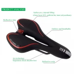 2020 Wheel Up Gel Breathable Soft Bike Bicycle Saddle PVC Leather Comfortable Road MTB Mountain Bike Cycling Saddle Seats