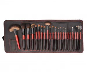 22 PCS Professional Makeup Brush Set Natural Hair and Wooden Handle