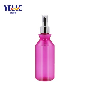 250ml Empty Containers Wholesale Cylinder Round Pet Bottles Shampoo Body Gel Bottle