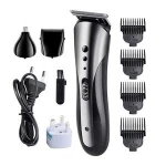 3 in 1 Rechargeable Hair Trimmer Beard Shaving Machine Hair Clipper Man's Electric Shaver Nose Hair Trimmer + Conversion head
