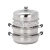 Import 3 Layer Stainless Steel Couscous Steamer Pot Baby Food Steamer from China