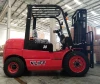 3 ton diesel forklift truck with double pallet forks