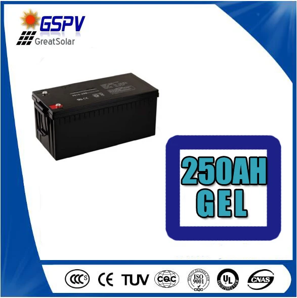 3 Years Warranty 250ah12V Gel Solar Battery