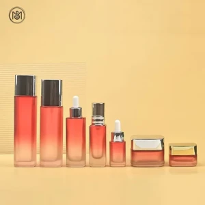 30g 50g 15ml 40ml 50ml 100ml 120ml emballage cosmetics packaging set empty skincare square glass container set with lids