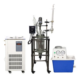 30L Chemical Layer Pressure Vessel Continuous Automatic Flow Jacketed Glass Reactor