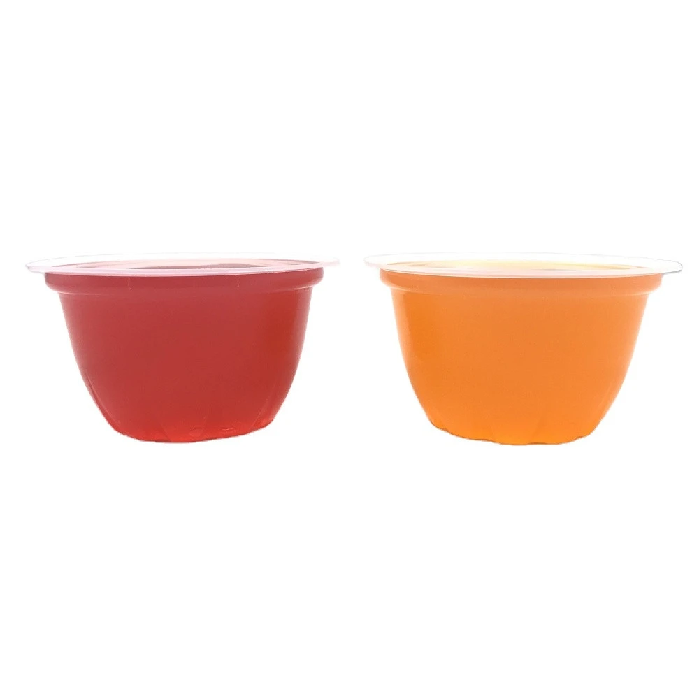 3.25oz wholesale different flavor mini fruit jelly, pudding, snack, mandarin orange gel in pp plastic cups