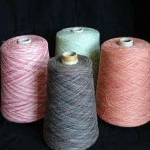 32s organic melange cotton yarn with Gots certified