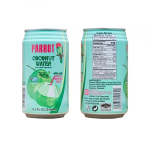 340ml Canned Coconut Juice Drink With Pulp