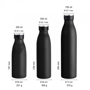 350/500/750 ML double wall  water bottle vacuum flask sport insulated stainless steel water bottle with custom logo