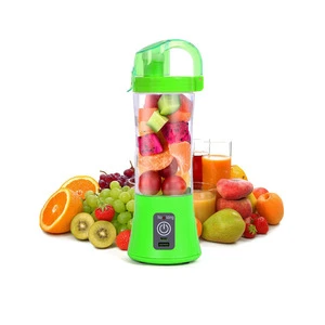 380ml Portable Personal Juice Mixer Electric Mini Hand Fruit Blender with 2/4/6 Blades