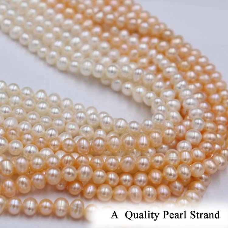 3A 2-12mm Natural colour burnish Round  Shape Freshwater Loose Pearl Strand jewellery making