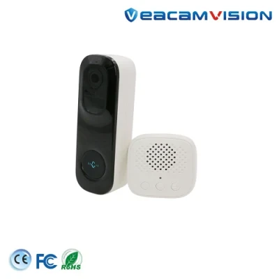3megapixels PIR Ai Smart Home Battery Kits HD Quality Mini IP PIR WiFi Video Doorbell Camera for Home Security