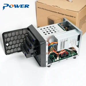 4 Bays Microatx MINI ITX NAS Server With Motherboard Memory And System For Data Storage