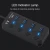 4 Port USB 3.0 Hub 5Gbps High Speed On*Off Switches AC Power Adapter For PC Af