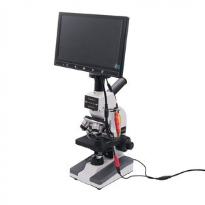 400X 5MP Pixel 9&quot; Lcd Led display USB Digital Biological Microscope for Analysis Blood Cell,Animal Sperm