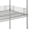 4"H Side and Back Shelf Ledge for Open Wire Shelving - 36"W