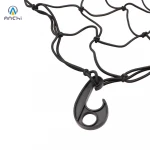 4mm 60cmx60cm elastic luggage outdoor cargo net heavy duty with 4 plastic hooks