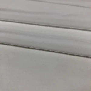 50D plain viscose solid white fabric