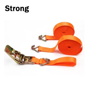 50mm 5Ton lashing belt ratchet tie down straps with hook for  car and truck