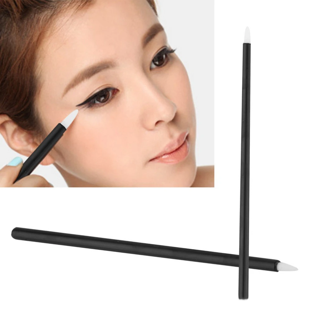50Pcs Disposable Eyeliner Cosmetic Eye Liner Brush Makeup Tool Short Handle Professional Cosmetics Makeup Products