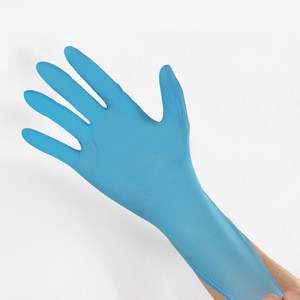 50pcs Disposable Nitrile Gloves Latex Gloves Blue Non-Slip Rubber PVC Gloves Household